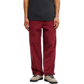 Stoffhose QUIKSILVER "Taxer Regular Cord", Herren, Gr. S, oxblood rot, Obermaterial: 100% Baumwolle., Hosen Stoffhose