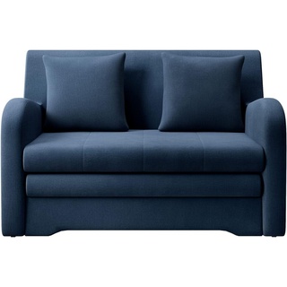 MOEBLO Kindersofa AMIRO - Schlafsessel Sofa Sessel, Couch für Wohnzimmer Schlafsofa Sofagarnitur Polstersofa, mit Schlaffunktion und Bettkasten blau
