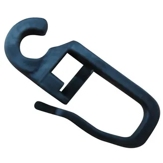 rewagi Gardinenhaken Faltenlegehaken, Gardinenhaken, Gardinengleiter, Gardinenzubehör, Gardinen, Vorhänge, Gardinenstangen, Seitenschals, Flächenvorhänge, (100-St., Öse Ø 6 mm schwarz), Verkaufseinheit: 25, 50, 100 Stück
