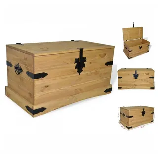 vidaXL Truhe Mexiko-Stil Kiefernholz 91x49,5x47 cm
