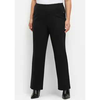 sheego Jerseyhose Schlupfhose Schwarz 40