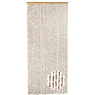 Kobolo Türvorhang Bambusvorhang Vorhang BAMBOO 45 Stränge - Braun, Ösen (1 St) braun|bunt