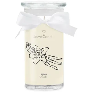 Juwelkerze Duftkerze mit Halskette "Creamy Vanilla" - 400 g