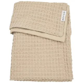 Meyco Baby Waffle Tog 1.0 75x100 Cm Minikrippendecke - Sand - One Size