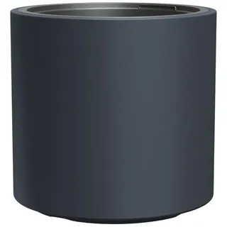 Prosperplast Blumentopf Blumenkübel mit Einsatz Heos Anthrazit Kunststoff, 30 cm