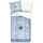 Muller Textil Breeze Wendebettwäsche Baumwolle Blau 135 x 200 cm 2 x 80 x 80 cm