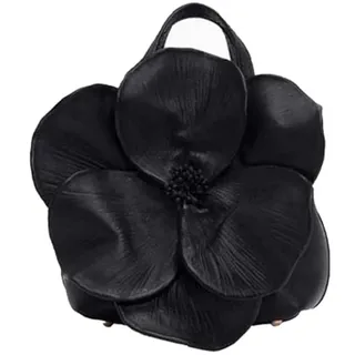 BBTISG Damen Floral Clutch Bag Kreative Blume Handtasche Damen Floral Clutch Bag für Party Hochzeit Braut Geldbörsen (Schwarz) - Einheitsgröße