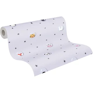 A.S. Création Little Love Vliestapete 64 cm x 10 m grau/weiß/gelb/schwarz 381431