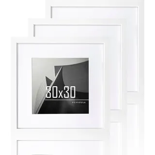 luxuskollektion Bilderrahmen LuxusKollektion Weiß 30x30 cm 3er Set