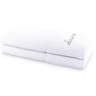 Möve for frottana Saunatuch, Walkfrottier (Set, 2-St) weiß