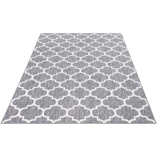 Teppich CARPET CITY "Outdoor" Teppiche Gr. B/L: 240 cm x 340 cm, 5 mm, 1 St., grau Orientalische Muster UV-beständig, Flachgewebe, auch in quadratischer Form erhältlich
