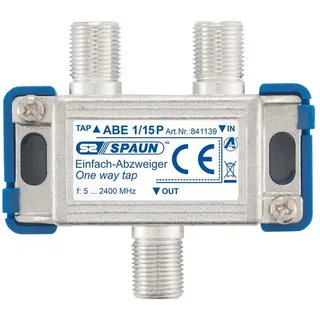 Spaun ABE 1/15 P 1-Fach Abzweiger (Spritzguss-Gehäuse IP 54 mit Steckern)
