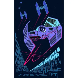 KOMAR Wandbild Star Wars Fighter 30 x 40 cm