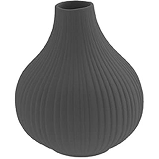 Storefactory - Ekenäs - Vase - Farbe: Dunkelgrau - Maße (ØxH): 7 x 9 cm - Keramik
