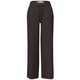 STREET ONE High Waist Wide Leg Hose Casual braun 46