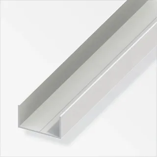 Alfer - Rechteck-u-profil 15,5 X 27,5 X 1000 Mm Weiß Kunststoff Profile U Schiene
