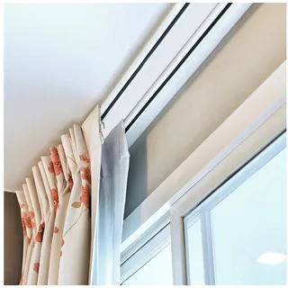 SN DECO GROUP Gardinenschiene »Objektschiene LM«, 2 läufig-läufig, Fixmaß SN DECO GROUP weiß L: cm