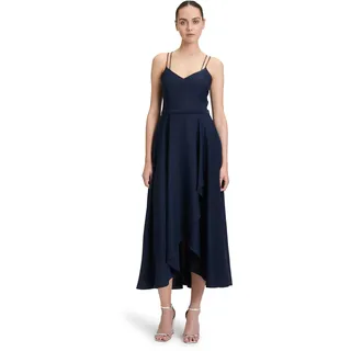 Vera Mont Abendkleid Volant Blau 40