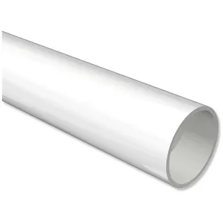 Interdeco Vorhangstange 1120901 1-läufig Ø 20 mm 100 cm Weiß