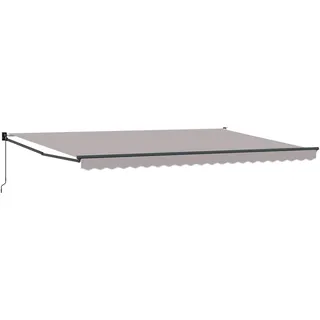vidaXL Einziehbare Markise 500 x 300 cm grau