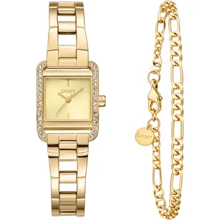 DKNY Mini square watch setgold DK1L143M0035 - champagner,gold - 21 x 27mm