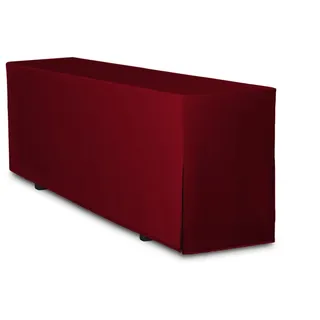 TexDeko® Biertischhusse Premium für Bierzeltgarnitur 220 x 60cm Bordeaux | nur Tischhusse, blickdichtes Material, waschbar, Hohe Material- & Verarbeitungsqualität, doppelt umsäumt, griffiger Stoff