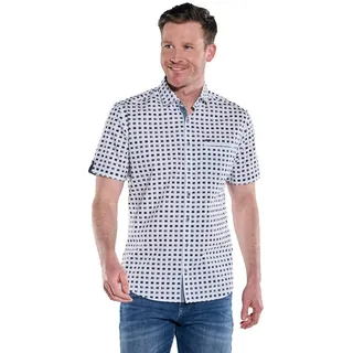 Engbers Kurzarmhemd Herren Kurzarm-Hemd gemustert, Marineblau blau 3XL