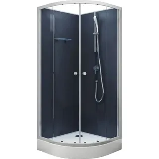 Komplettdusche Aurlane BLUE RIVER 85 x 85 x 195 cm silbergrau