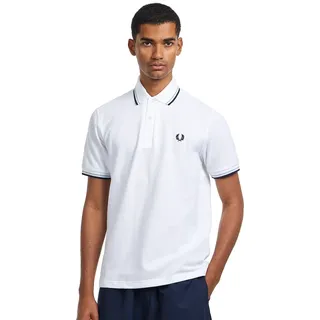 Twin Tipped Fred Perry Polo Shirt Herren WHITE 2XL