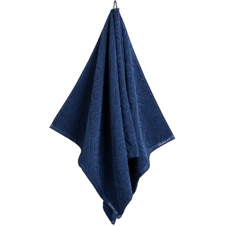 GANT Organic G Handtuch Farbe Yankee Blau Größe 50x100cm Einfarbig Uni