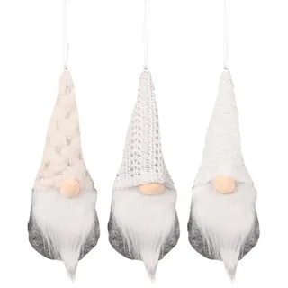 Fenhua 3 Weihnachten Deko Wichtel, Hängende Weihnachtswichtel Schwedische Weihnachtsmann Skandinavische Wichtel Figuren Weihnachtselfen Tomte Puppen Ornamente für Weihnachtsdeko