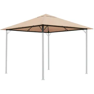 Quick Star Ersatzdach für Garten Pavillon 3x3 m 297 x 297 cm Beige