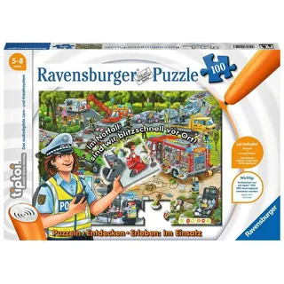 Ravensburger tiptoi 00554 - Puzzle: Im Einsatz, 100 Teile