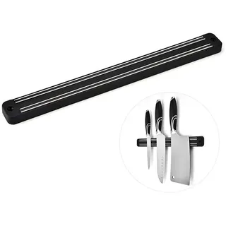 VKI Magnetleiste Messer, Messerhalter magnetisch schwarz, extrem selbstklebend Magnet Messerhalter