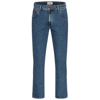 Wrangler Straight-Jeans Texas Authentic Straight Herrenjeans Jeans Stretch blau 34/34