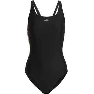 ADIDAS Damen Badeanzug Mid 3-Streifen, BLACK/WHITE, 40