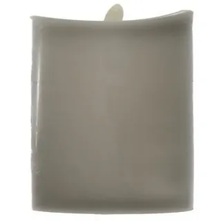 B&S LED-Kerze Echtwachskerze grau 10 x Ø 9 cm mit Flackerflamme und Timer grau