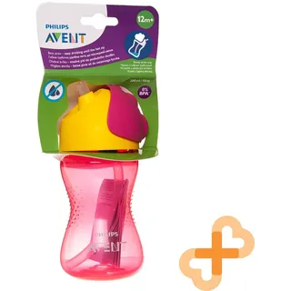 Philips AVENT Anti Auslaufsicher Ventil Baby Tasse Flasche Mit Strohhalm 300ml