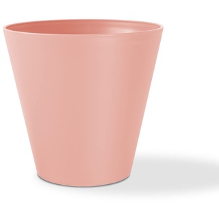 Teraplast Estoril Durchmesser 15 cm – Übertopf für Innen- und Außenpflanzen aus mattem Kunststoff, Farbe Rosa antik, 100% recycelbar, für den Innen- und Außenbereich