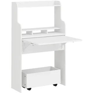 SoBuy Schreibtisch FWT105-II-W Weiß