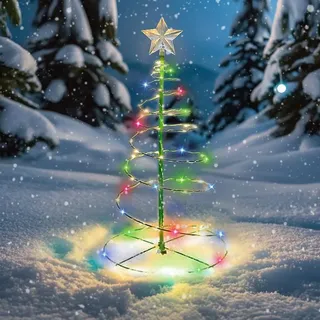 Weihnachtsbeleuchtung Außen Solar Weihnachtsbaum, Weihnachtsdeko Outdoor(F) | Weihnachtsdeko Aussen, Beleuchtung, Weihnachten Deko Solar Lichterkette, Weihnachtsdekoration LED für Gärten (Farbig)