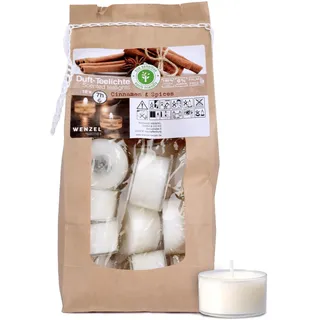 Wenzel Cinnamon & Spices Teelichter 18 St. weiß