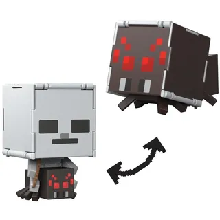 Minecraft Vanilla Actionfigur Flippin Figs Spinne und Spinne Jockey für Kinder ab 6 Jahren