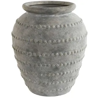 Home ESPRIT Vase hellgrau orientalische Terrakotta 40,5 x 40,5 x 48 cm