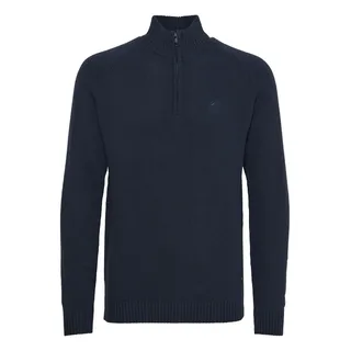 Indicode Troyer IDTorino", Herren, Gr. XXL, blau (navy), Obermaterial: 46% Baumwolle CO recyc.. 34% Baumwolle CO. 20% Polyester PES., Pullover Troyer