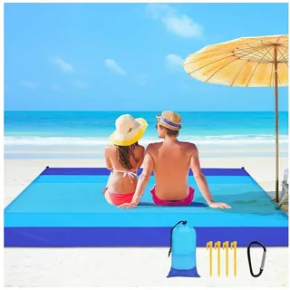 luxuskollektion Picknickdecke blau 275 x 300 cm