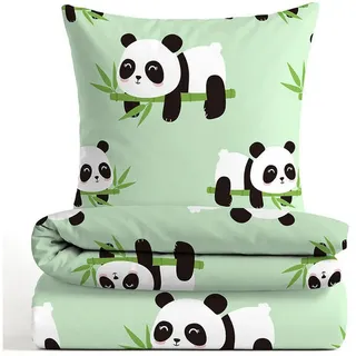 Castell Panda Polar-Fleece Mint 135 x 200 cm + 80 x 80 cm