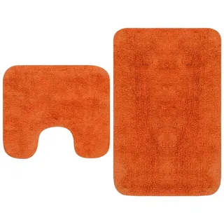 vidaXL Badematten-Set Anthrazit 2-tlg. 100 x 80 cm