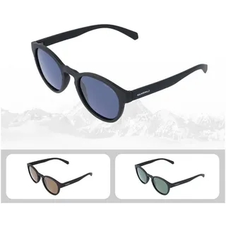Gamswild Sonnenbrille UV400 GAMSSTYLE Modebrille polarisiert/Rubbertouchhaptik Damen Herren Modell WM6210 in braun, blau, G15 blau|schwarz