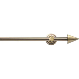 LIEDECO Vorhangstange 1-läufig Ø 12 mm 120 cm Gelb/Gold